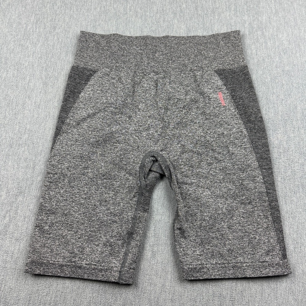 Gymshark Shorts Womens Large Gray Flex Seamless Cycling High Waisted Yoga Gym